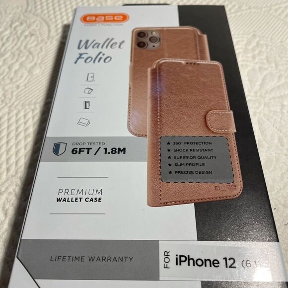 IPHONE 12 FOLIO WALLET CASE - Picture 1 of 4